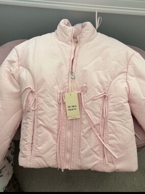 My mum made it puffy jacket pink